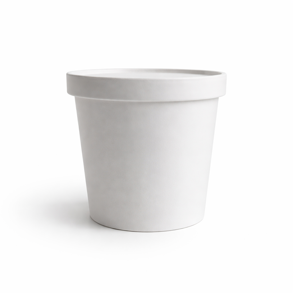Paper Container + Lid (320 GSM) – 500 ml